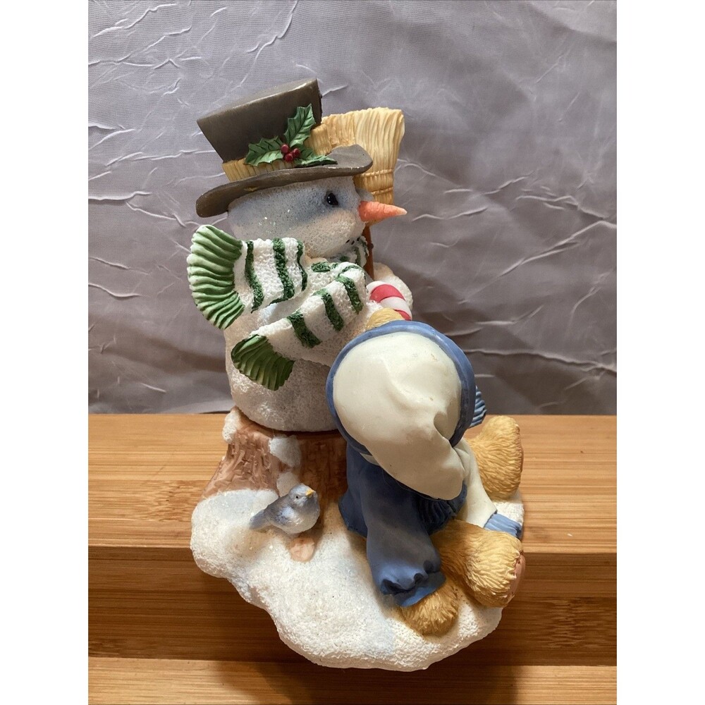 Cherished Teddies Mitch Christmas Figurine “Friendship Never Melts Away” Vintage - Picture 4 of 10